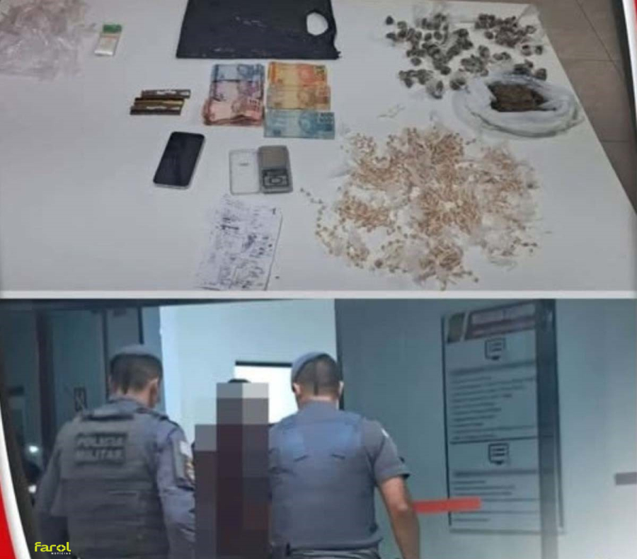 Polícia Militar prende procurado pela Justiça suspeito de tráfico de drogas 