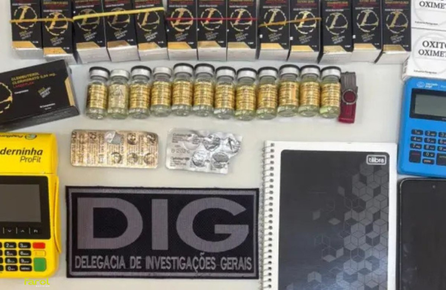 Operação da Polícia Civil cumpre mandado e localiza esteroides anabolizantes e fármacos de uso restrito 
