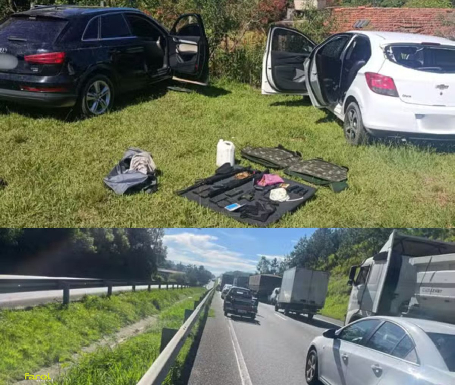 Perseguição com tiroteio entre policiais e criminosos termina com dois presos e um baleado