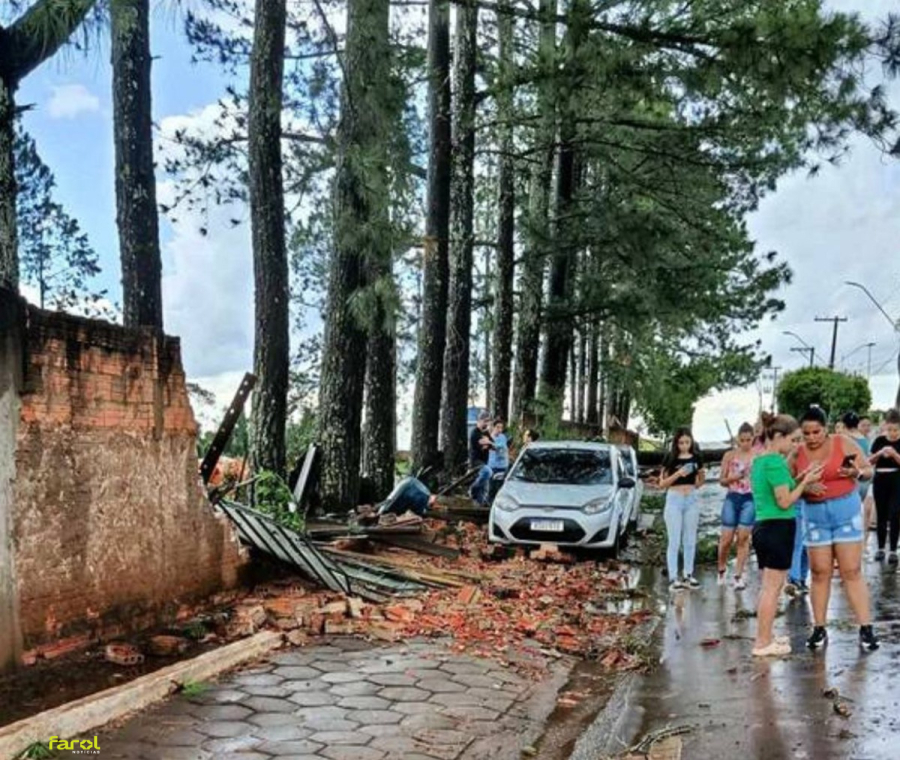 Chuva forte atinge cidade e deixa 28 desabrigados 