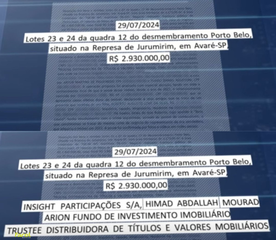 Investigação aponta negociação de R$ 2,9 milhões em terrenos na Represa de Jurumirim ligada ao PCC