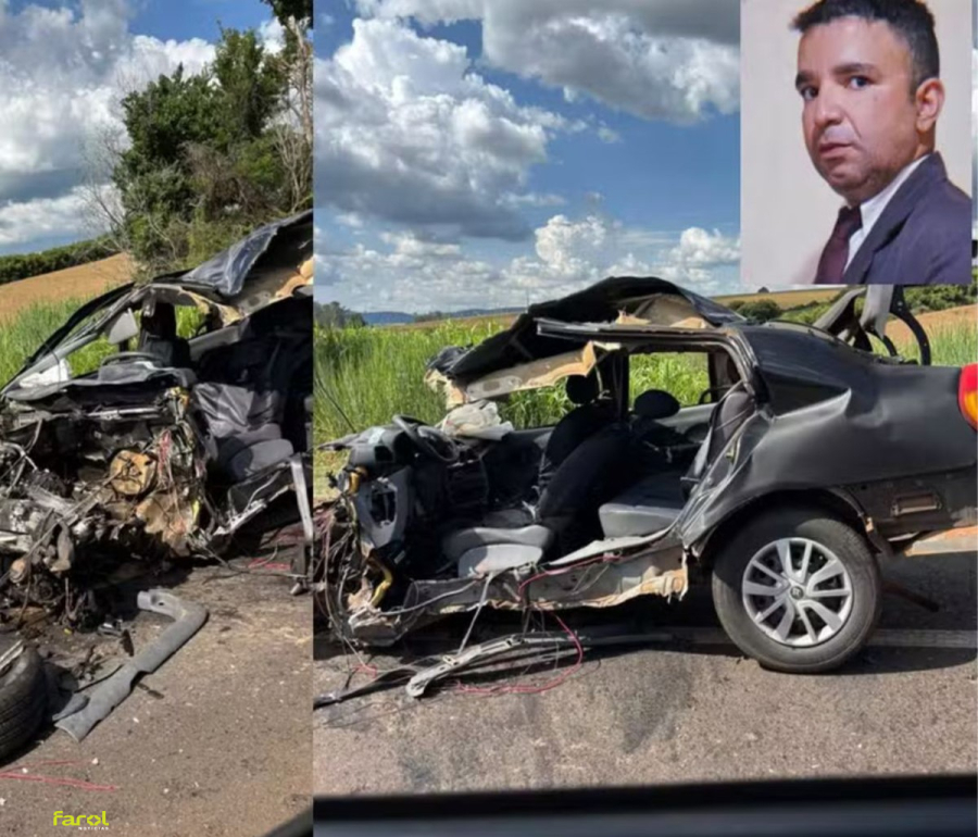 Motorista de carro morre em batida frontal na SP-249  com caminhão na 