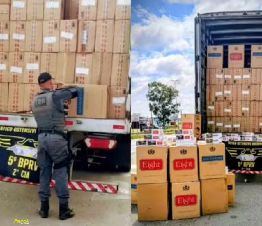 Polícia apreende carga de cigarros contrabandeados avaliada em mais de R$ 3,2 milhões em rodovia no interior paulista