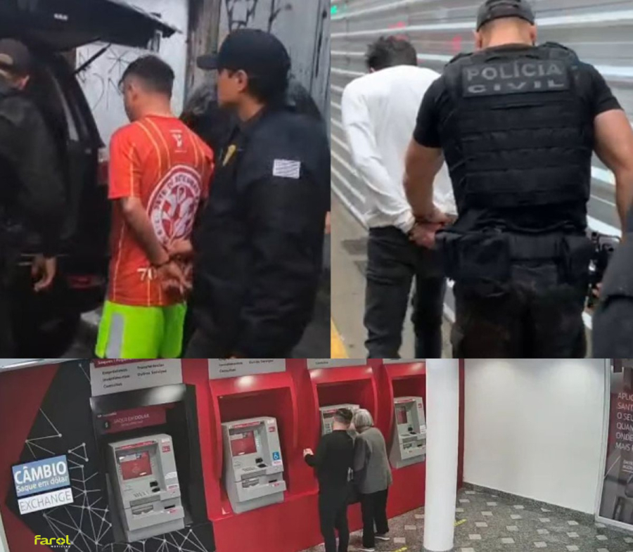 Operação da Polícia Civil prende suspeitos de aplicar golpes em agências bancárias em Avaré