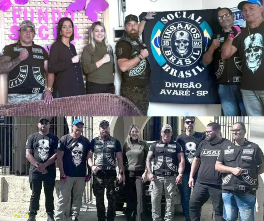 Insanos Moto Clube entrega mais de 400 quilos de alimentos ao Fundo Social
