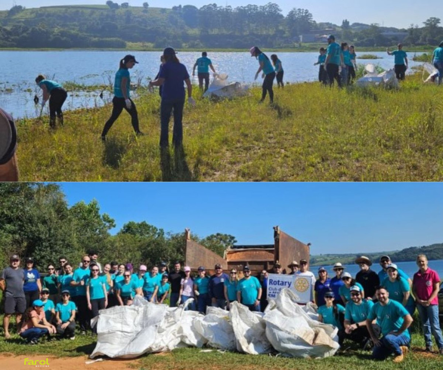 Dia Mundial da Água é celebrado com mutirão de limpeza na Represa de Jurumirim