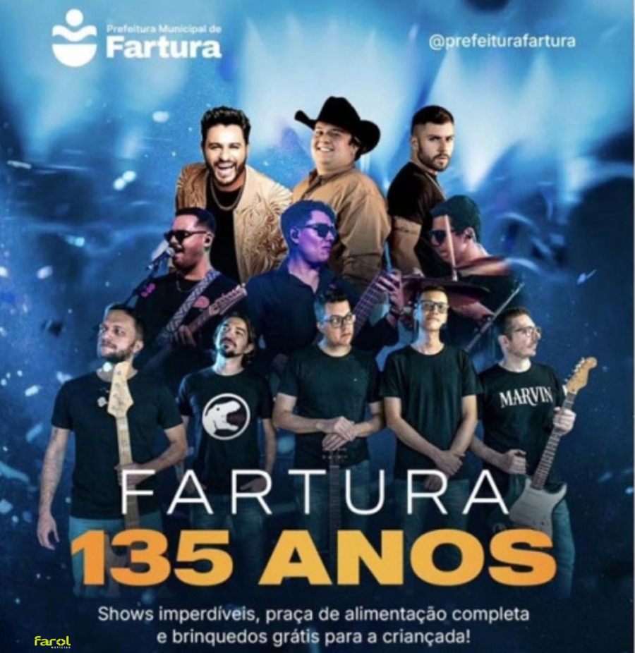Com shows e programação especial para toda a família município celebra 135 anos 