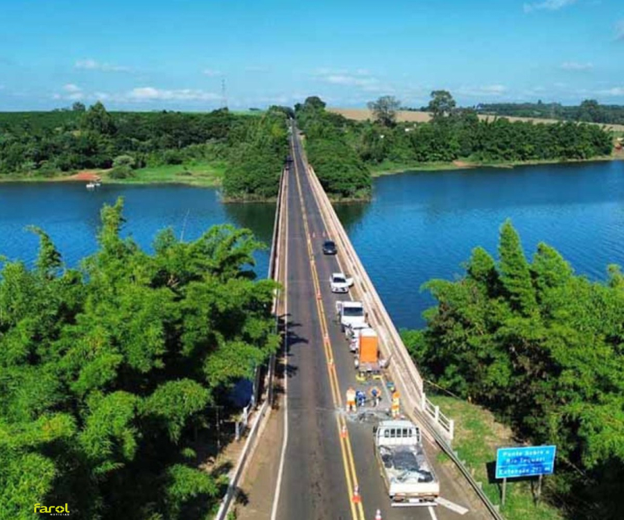 Obras na ponte da Raposo Tavares, divisa entre Itaí e Piraju, exige atenção máxima dos motoristas