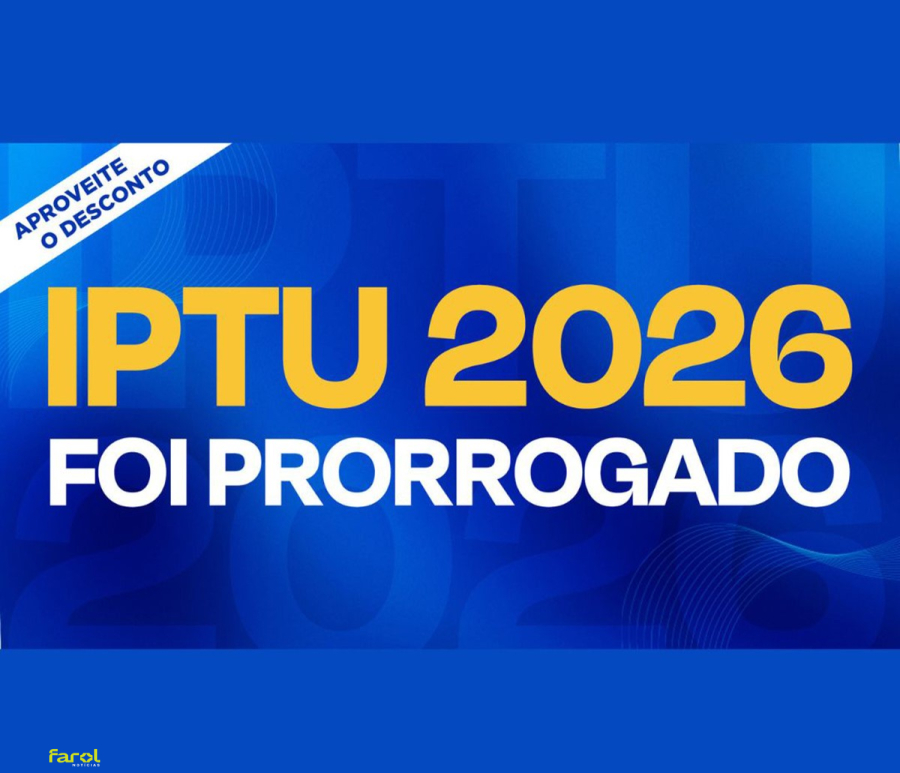 Prefeitura prorroga prazo da cota única e 1ª parcela do IPTU 2026