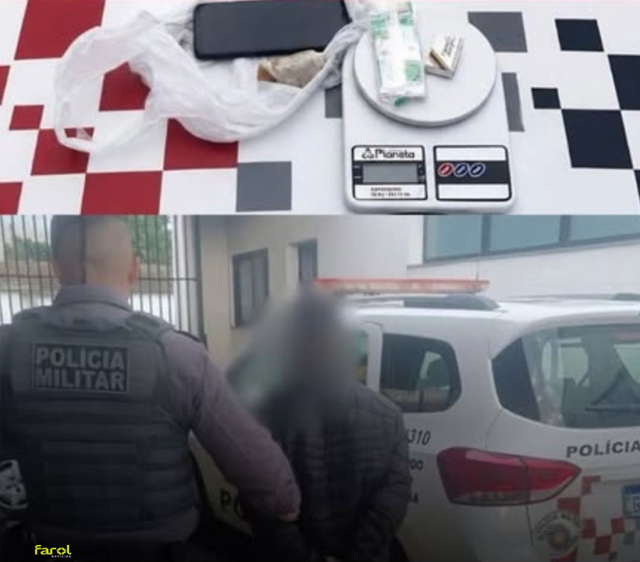 Polícia Militar prende procurado da Justiça e apreende drogas 