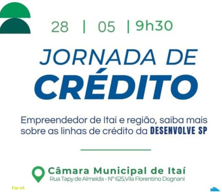 Jornada de Crédito da Desenvolve SP acontece dia 28 de maio