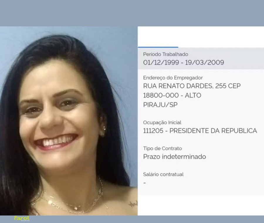 Analista contábil teve cargo de ‘presidente da República’ registrado na carteira de trabalho durante 10 anos