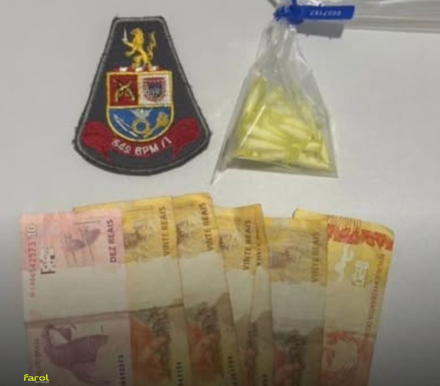 Homem é preso após tentar fugir da Polícia Militar com porções de cocaína 