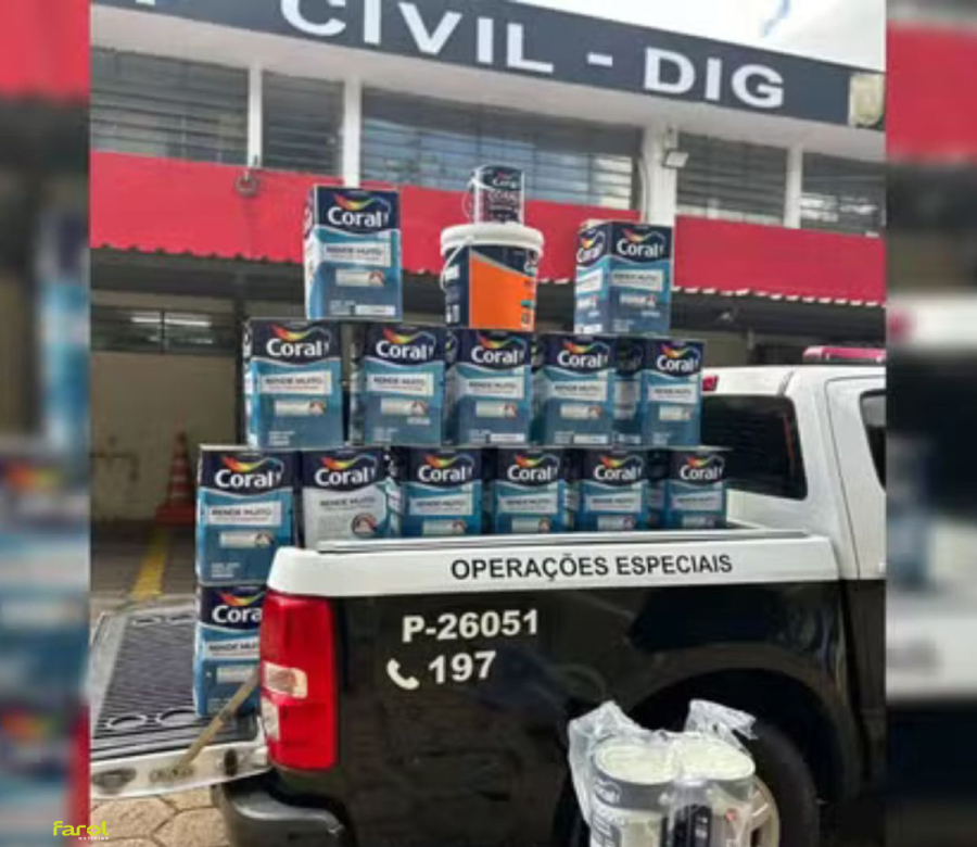 Funcionários são suspeitos de desviar R$ 100 mil em tintas de empresa 