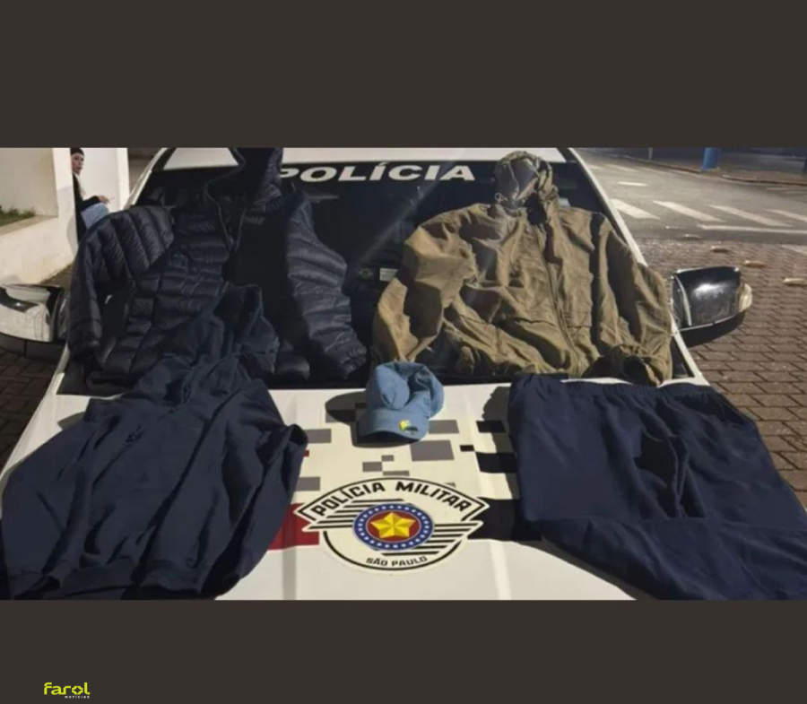 Homem é preso após invadir loja e vestir roupas furtadas 