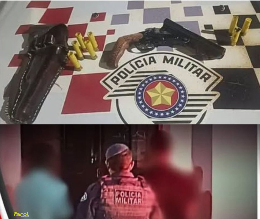 Dois são presos por porte ilegal e disparo de arma de fogo 