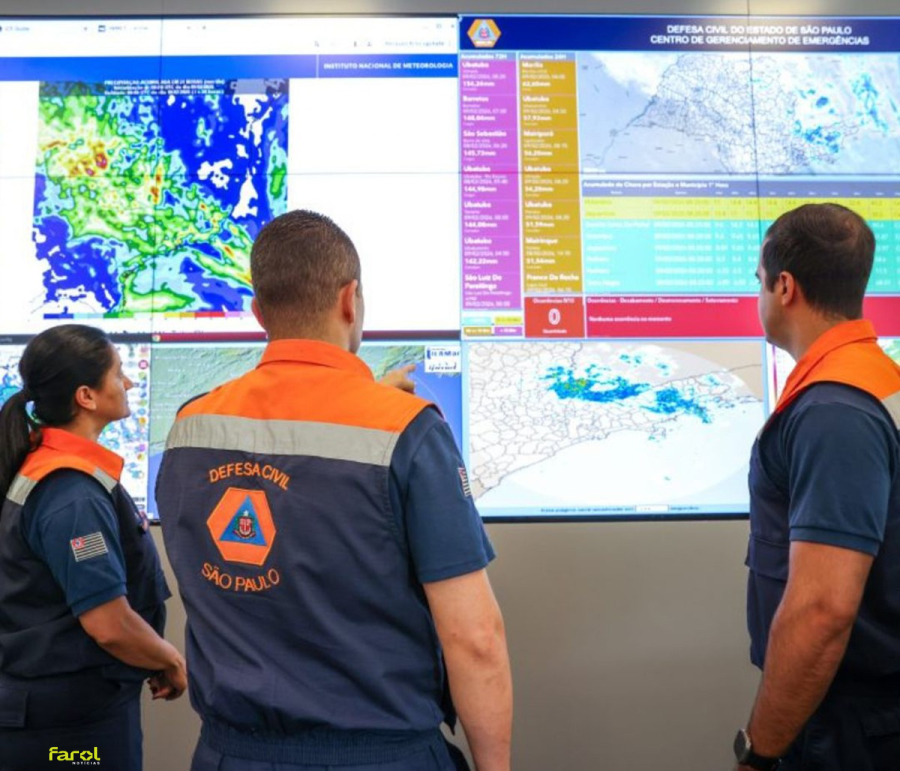 Defesa Civil de São Paulo alerta para primeira frente fria do inverno com chuva, ventos e queda de temperatura