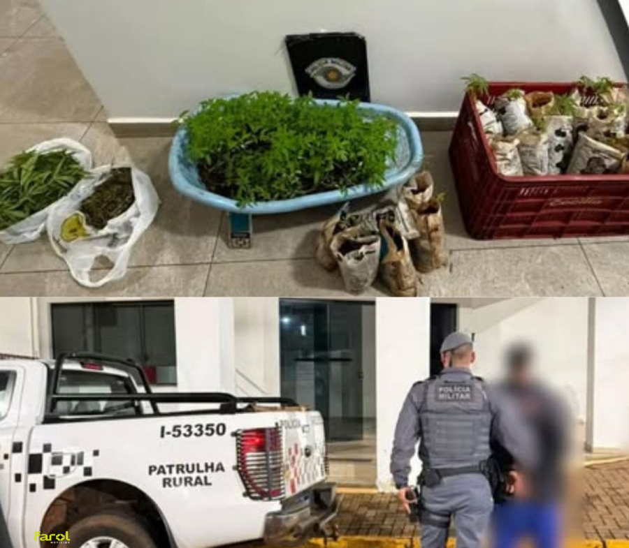 Polícia Militar prende homem por tráfico de drogas no Quinta dos Cambarás 