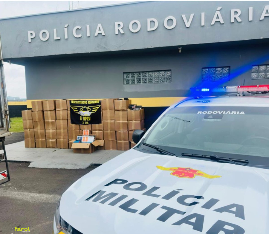 TOR apreende carga de celulares avaliada em R$ 15 milhões na Rodovia Castello Branco