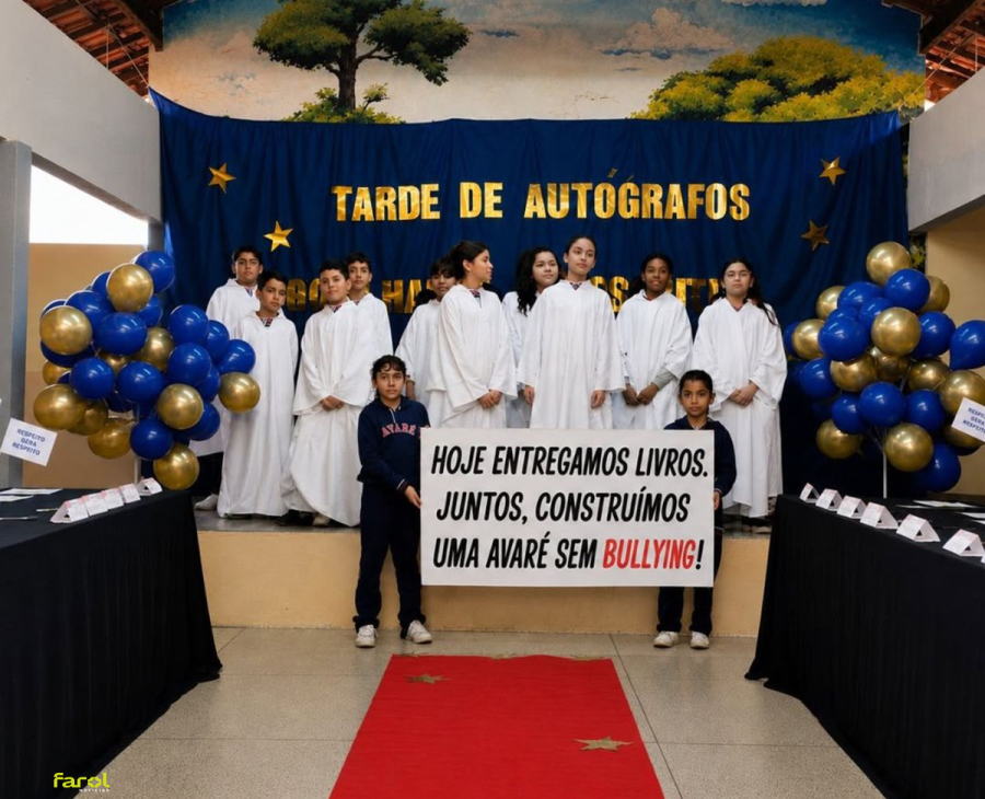 Alunos de escola municipal lançam livro sobre combate ao bullying e valorização do respeito