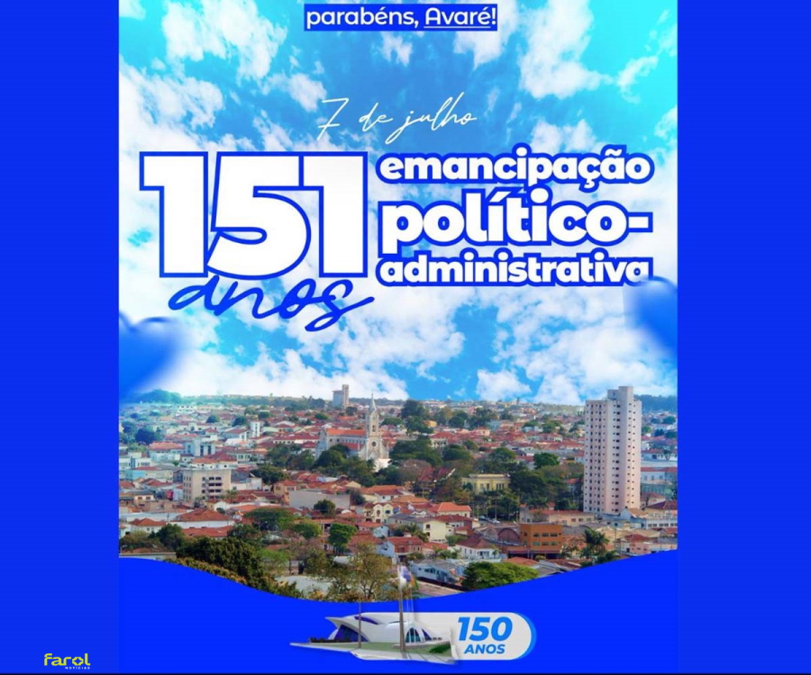 Município celebra 151 anos de emancipação político-administrativa