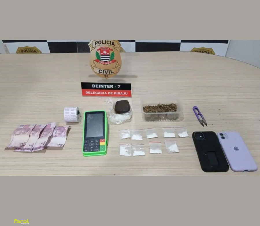 Homem é preso por tráfico de drogas durante investigação da Polícia Civil 