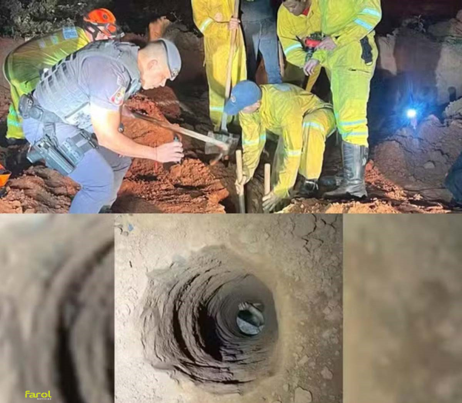 Menina de 5 anos cai em buraco de 7 metros em obra sem sinalização e é resgatada no interior de São Paulo 