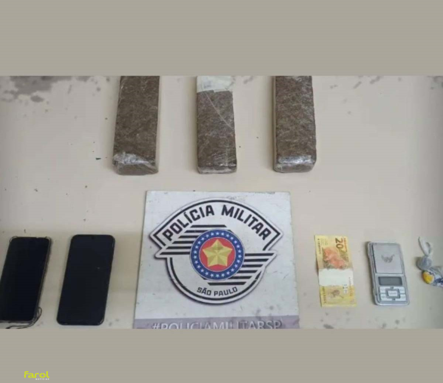 Operação da Força Tática prende dupla por tráfico e apreende quase 2 kg de drogas 