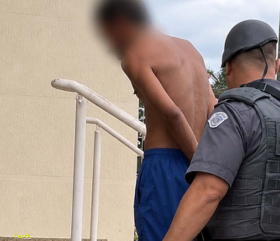 PM prende suspeito por tráfico durante ação para resgatar crianças em situação de risco 