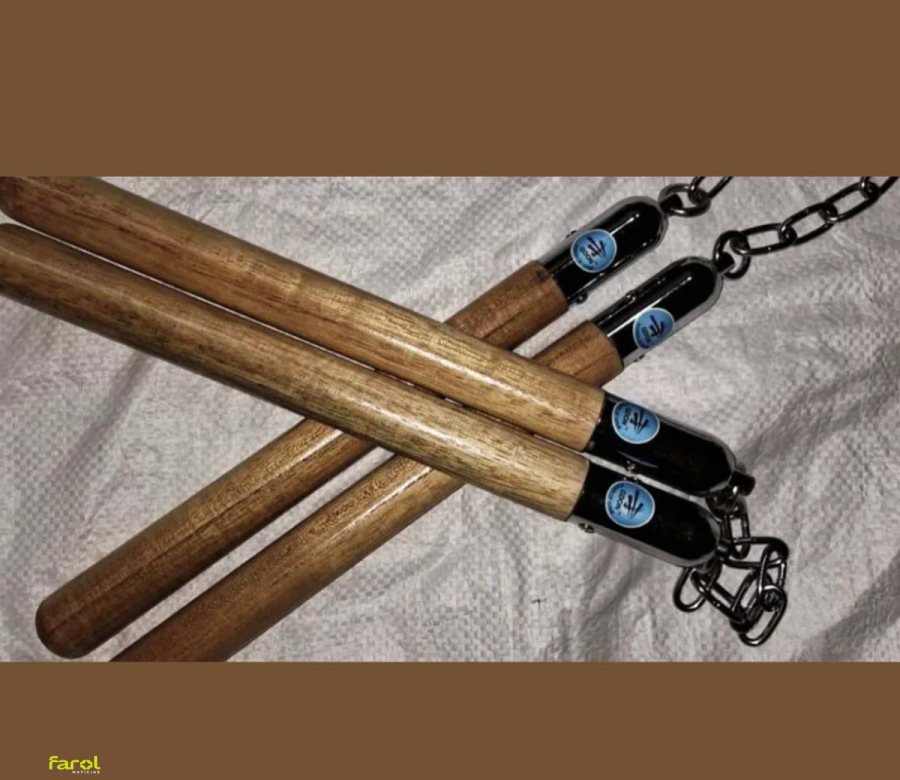 Homem é preso após agredir companheira com nunchaku 