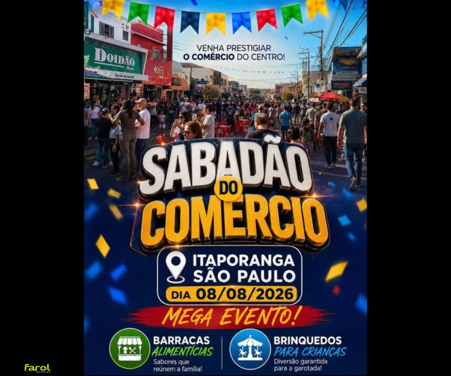 Município promove “Sabadão do Comércio” em especial ao Dia dos Pais neste sábado