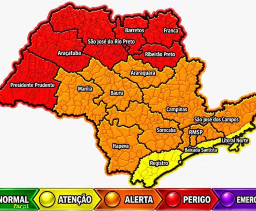Onda de calor pode elevar temperaturas em até 7°C acima da média no interior de SP