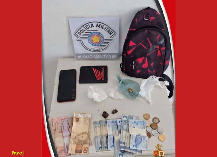 Homem é preso por tráfico de drogas no bairro Ouro Branco