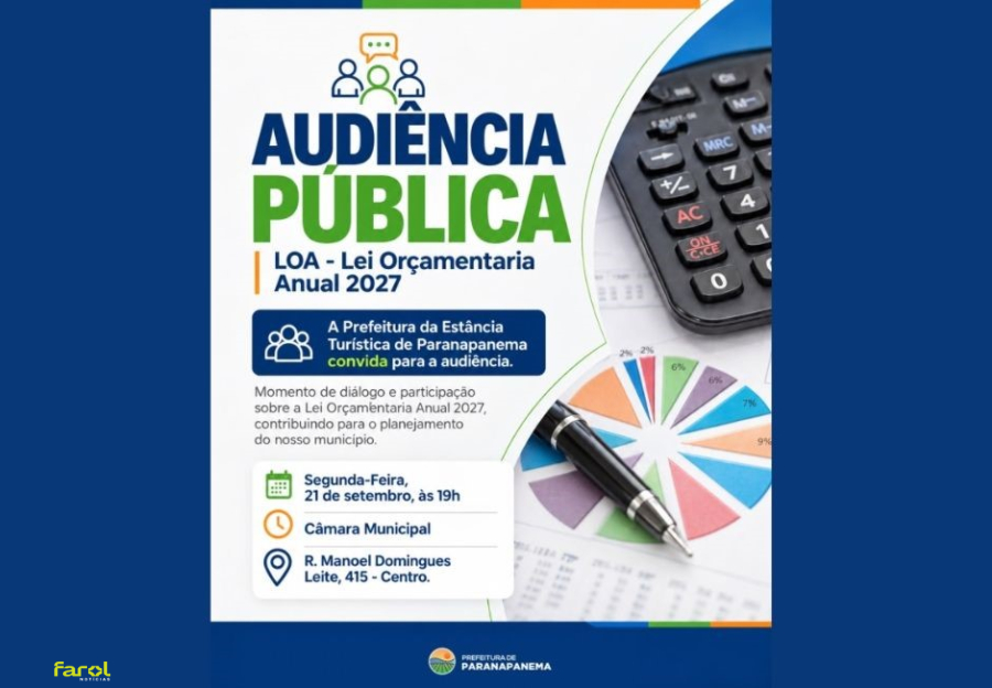 Prefeitura realiza audiência pública sobre a LOA 2027