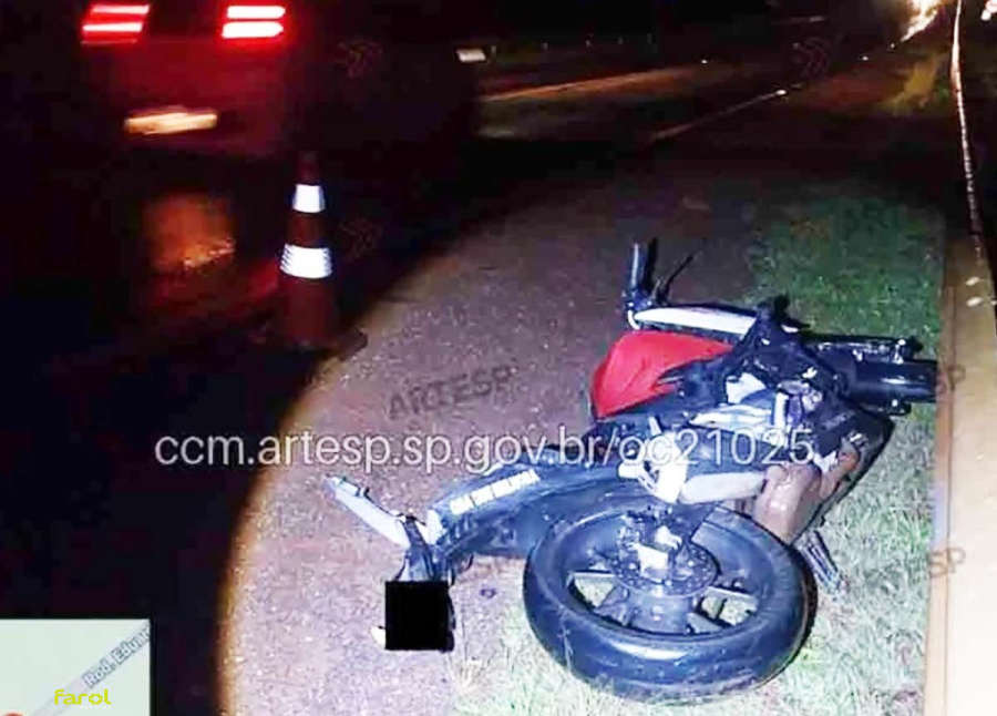 Motociclista morre após colisão com veículo na SP-255