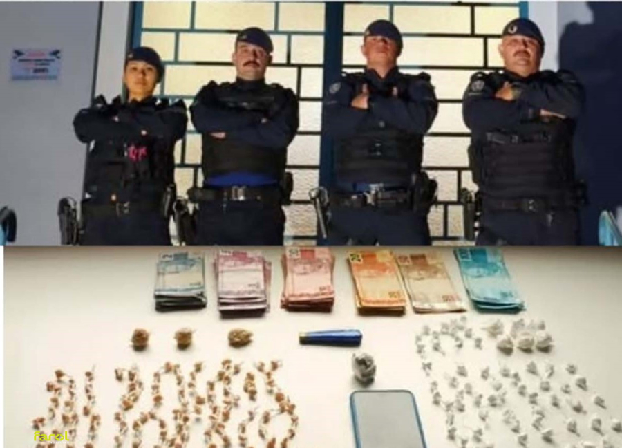 GCM apreende mais de 230 porções de drogas e dinheiro durante ação 
