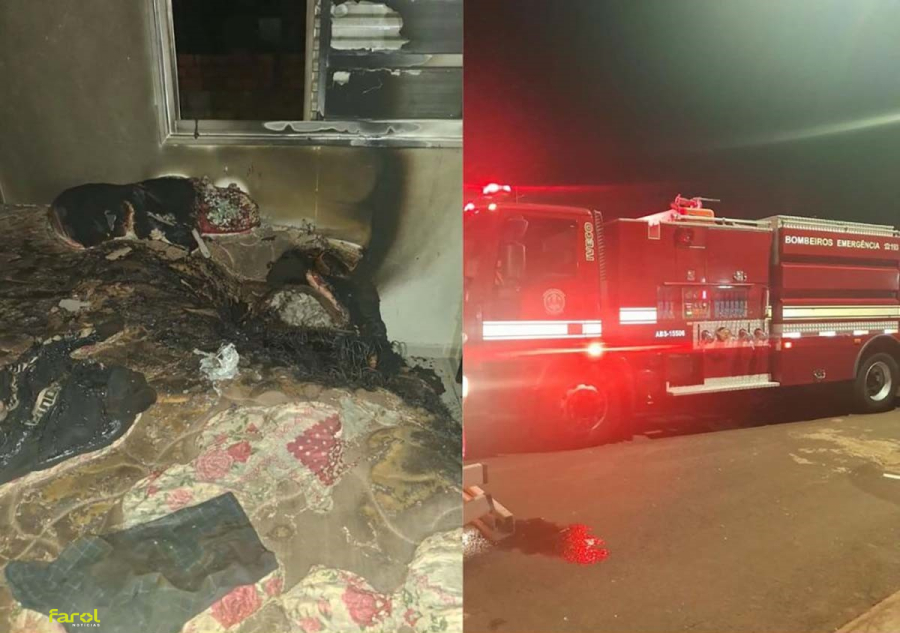 Incêndio atinge residência no conjunto habitacional CDHU 