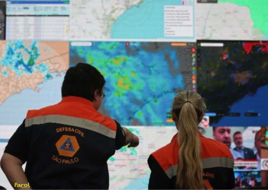 Defesa Civil coloca todo o Estado de São Paulo em atenção para três dias de chuva