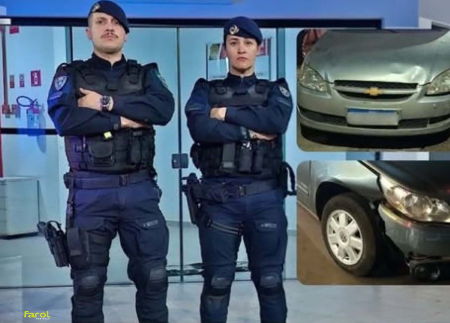 Motorista é abordado pela GCM após colisão de veículos 