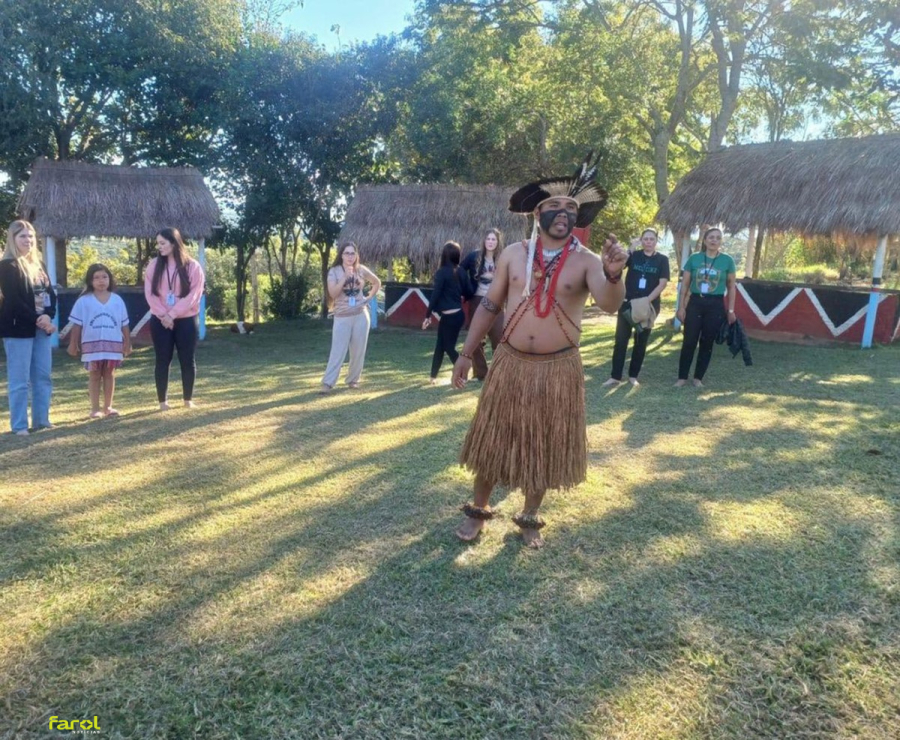 Turismo de estudos promove intercâmbio cultural e ações de saúde na Aldeia Tekoá Porã