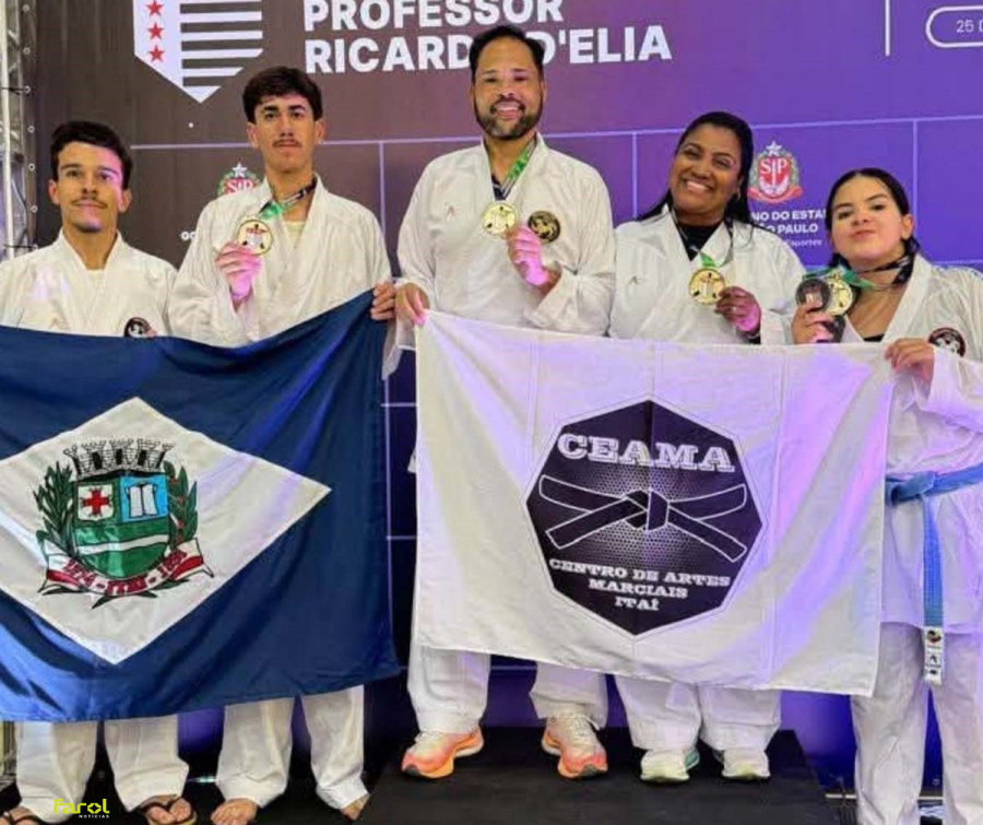 Karatê conquista cinco medalhas na Copa Professor Ricardo D’Elia, em Santana de Parnaíba