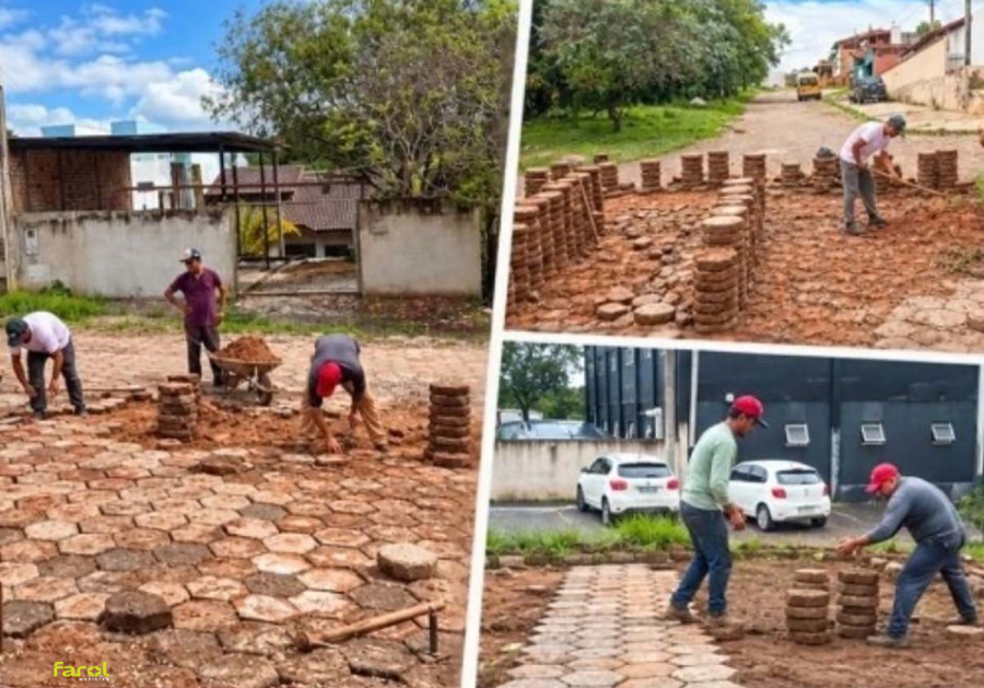 Prefeitura realiza manutenção de lajotas e prevê tapa-buracos em Paranapanema e Campos de Holambra