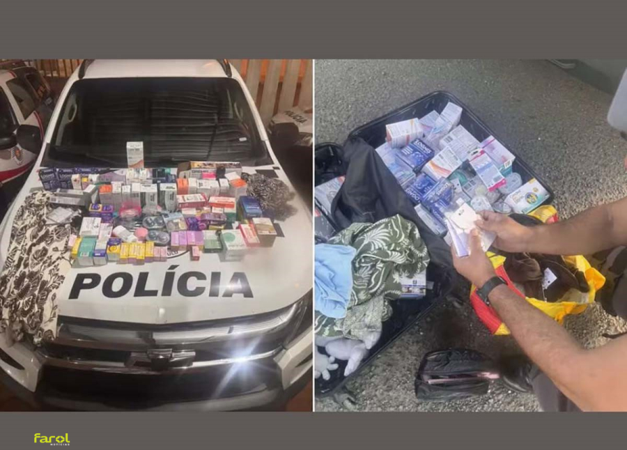 Trio é preso com mais de R$ 21 mil em produtos suspeitos de furto em farmácias da região 