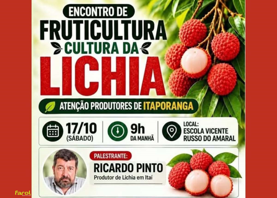 Produtores rurais são convidados para encontro sobre cultivo e comercialização da lichia