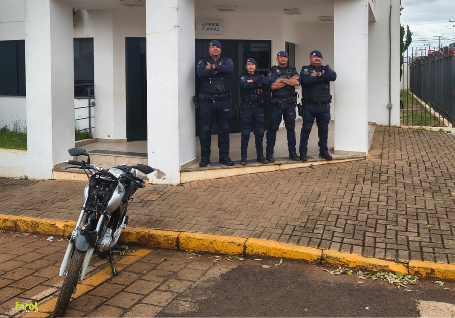 GCM de Taquarituba localiza motocicleta furtada e devolve veículo ao proprietário
